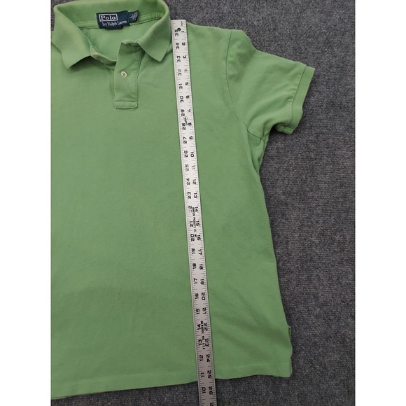 Vtg Polo Ralph Lauren Shirt Mens Large Green Blue Pique Pony golf Lot of 2 - Picture 7 of 16